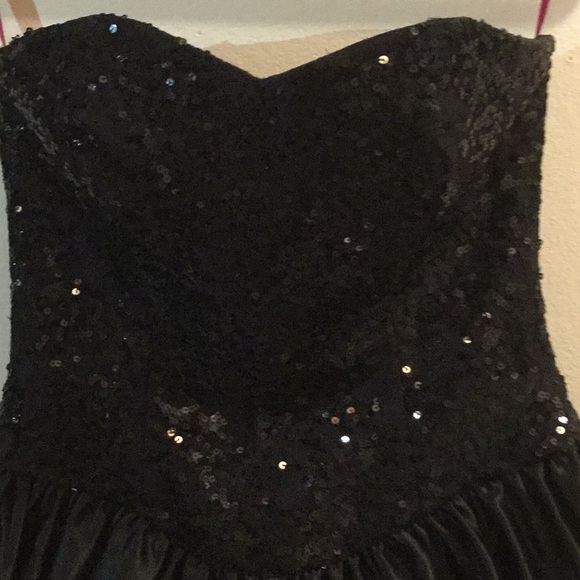 Betsey Johnson Sequin Strapless Dress 👗 Cocktail - Picture 4 of 8